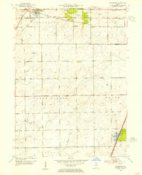 1953 Map of Frankfort, 1955 Print