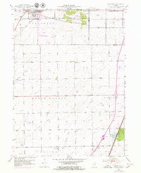 1953 Map of Frankfort, 1979 Print