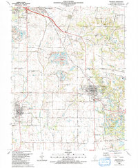 Download a high-resolution, GPS-compatible USGS topo map for Freeburg, IL (1991 edition)