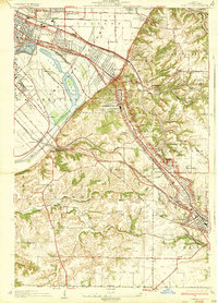 1935 Map of French Village