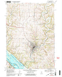 Download a high-resolution, GPS-compatible USGS topo map for Galena, IL (1992 edition)