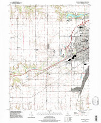 Download a high-resolution, GPS-compatible USGS topo map for Galesburg West, IL (1997 edition)