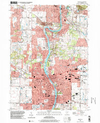 preview thumbnail of historical topo map of Geneva, IL in 1998