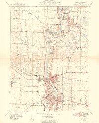 preview thumbnail of historical topo map of Geneva, IL in 1949