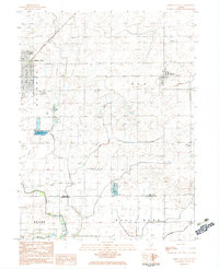Download a high-resolution, GPS-compatible USGS topo map for Gibson City East, IL (1983 edition)