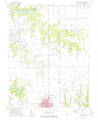 Download a high-resolution, GPS-compatible USGS topo map for Gillespie North, IL (1977 edition)