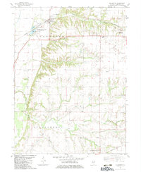 historical topo map of Gladstone, IL in 1982