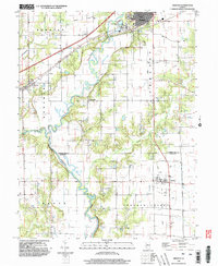 preview thumbnail of historical topo map of Greenup, IL in 1998