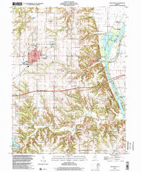 Download a high-resolution, GPS-compatible USGS topo map for Griggsville, IL (2001 edition)