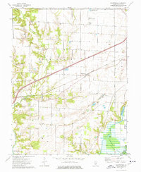 preview thumbnail of historical topo map of Fayette County, IL in 1974