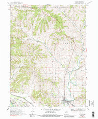 Download a high-resolution, GPS-compatible USGS topo map for Hanover, IL (1988 edition)