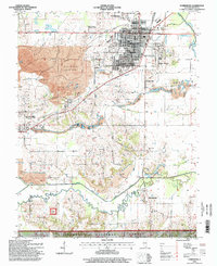 preview thumbnail of historical topo map of Harrisburg, IL in 1996