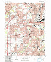Download a high-resolution, GPS-compatible USGS topo map for Harvey, IL (1993 edition)