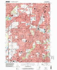 Download a high-resolution, GPS-compatible USGS topo map for Harvey, IL (2002 edition)