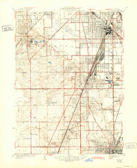 Download a high-resolution, GPS-compatible USGS topo map for Harvey, IL (1943 edition)