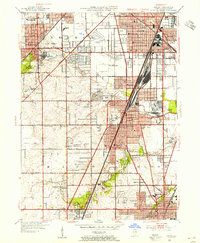 Download a high-resolution, GPS-compatible USGS topo map for Harvey, IL (1955 edition)