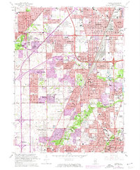 Download a high-resolution, GPS-compatible USGS topo map for Harvey, IL (1974 edition)