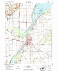 Download a high-resolution, GPS-compatible USGS topo map for Havana, IL (1984 edition)