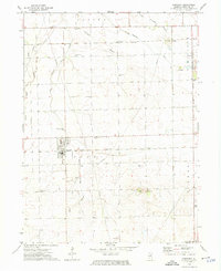 1973 Map of Herscher, IL, 1975 Print