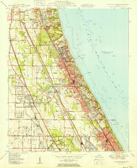 preview thumbnail of historical topo map of Highland Park, IL in 1951