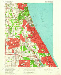 preview thumbnail of historical topo map of Highland Park, IL in 1963
