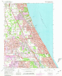 Download a high-resolution, GPS-compatible USGS topo map for Highland Park, IL (1981 edition)