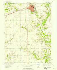 Download a high-resolution, GPS-compatible USGS topo map for Highland, IL (1958 edition)