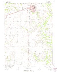 1957 Map of Highland, 1958 Print