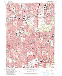 Download a high-resolution, GPS-compatible USGS topo map for Hinsdale, IL (1993 edition)