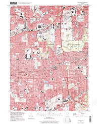 Download a high-resolution, GPS-compatible USGS topo map for Hinsdale, IL (1999 edition)