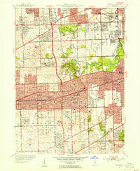 Download a high-resolution, GPS-compatible USGS topo map for Hinsdale, IL (1956 edition)