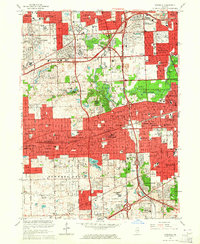 Download a high-resolution, GPS-compatible USGS topo map for Hinsdale, IL (1964 edition)