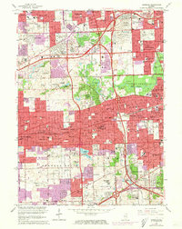 Download a high-resolution, GPS-compatible USGS topo map for Hinsdale, IL (1973 edition)