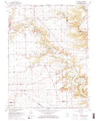 preview thumbnail of historical topo map of Vermilion County, IL in 1965