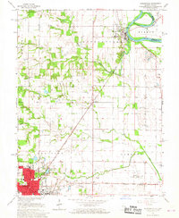 Download a high-resolution, GPS-compatible USGS topo map for Hutsonville, IL (1967 edition)