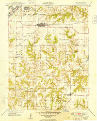 Download a high-resolution, GPS-compatible USGS topo map for Ipava, IL (1948 edition)