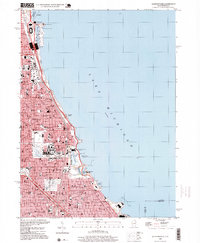 preview thumbnail of historical topo map of Cook County, IL in 1998