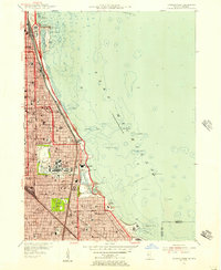 preview thumbnail of historical topo map of Cook County, IL in 1953