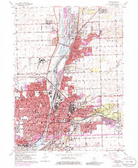 Download a high-resolution, GPS-compatible USGS topo map for Joliet, IL (1986 edition)