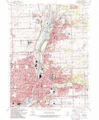 preview thumbnail of historical topo map of Joliet, IL in 1993