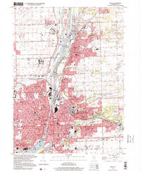 preview thumbnail of historical topo map of Joliet, IL in 1998
