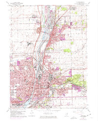 Download a high-resolution, GPS-compatible USGS topo map for Joliet, IL (1974 edition)