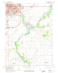 preview thumbnail of historical topo map of Kankakee, IL in 1964