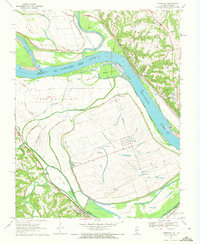 Download a high-resolution, GPS-compatible USGS topo map for Kaskaskia, IL (1972 edition)