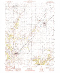 preview thumbnail of historical topo map of Kinmundy, IL in 1985