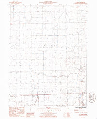 Download a high-resolution, GPS-compatible USGS topo map for La Hogue, IL (1986 edition)