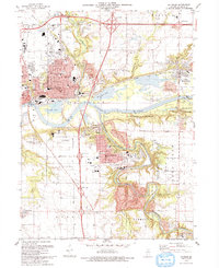 Download a high-resolution, GPS-compatible USGS topo map for La Salle, IL (1993 edition)