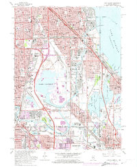 preview thumbnail of historical topo map of Cook County, IL in 1965