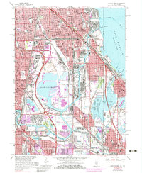 Download a high-resolution, GPS-compatible USGS topo map for Lake Calumet, IL (1983 edition)
