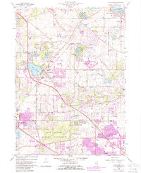 Download a high-resolution, GPS-compatible USGS topo map for Lake Zurich, IL (1989 edition)